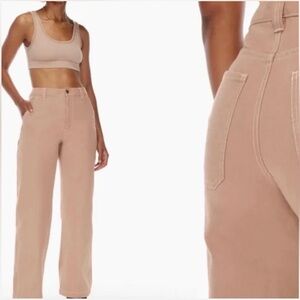 Aritzia TNA Greenwich Pant in Chasm (blush pink) size 10